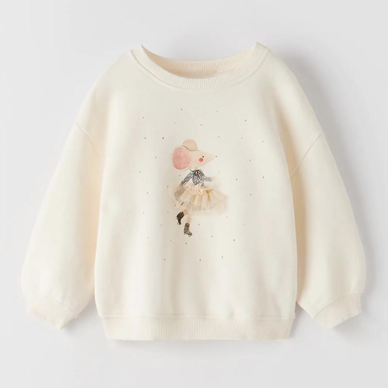 Terry Cotton Girls Sweater Hoodies