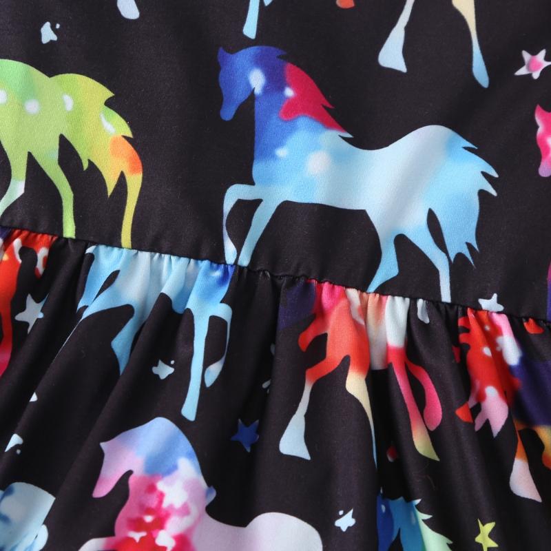 Girl's Clothing Unicorn Dinosaur  Dress