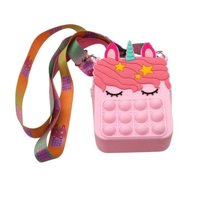 B / France Unicorn Fingertip Bubble Sling Bag
