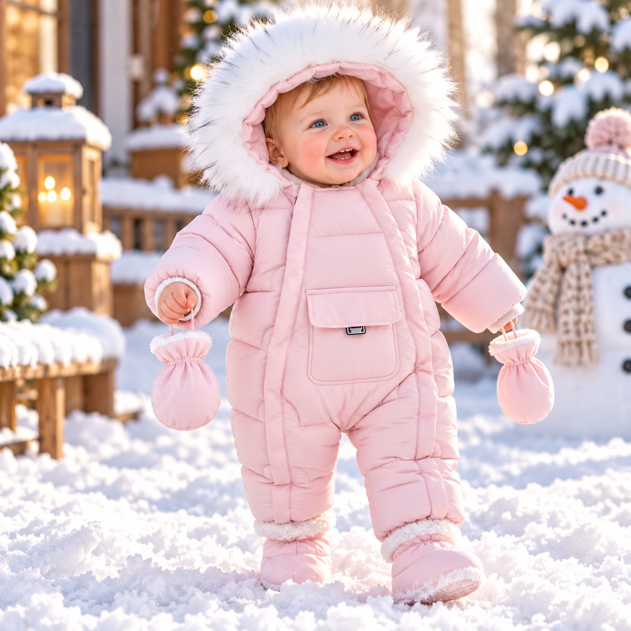 Baby Hooded Winter Jumpsuit