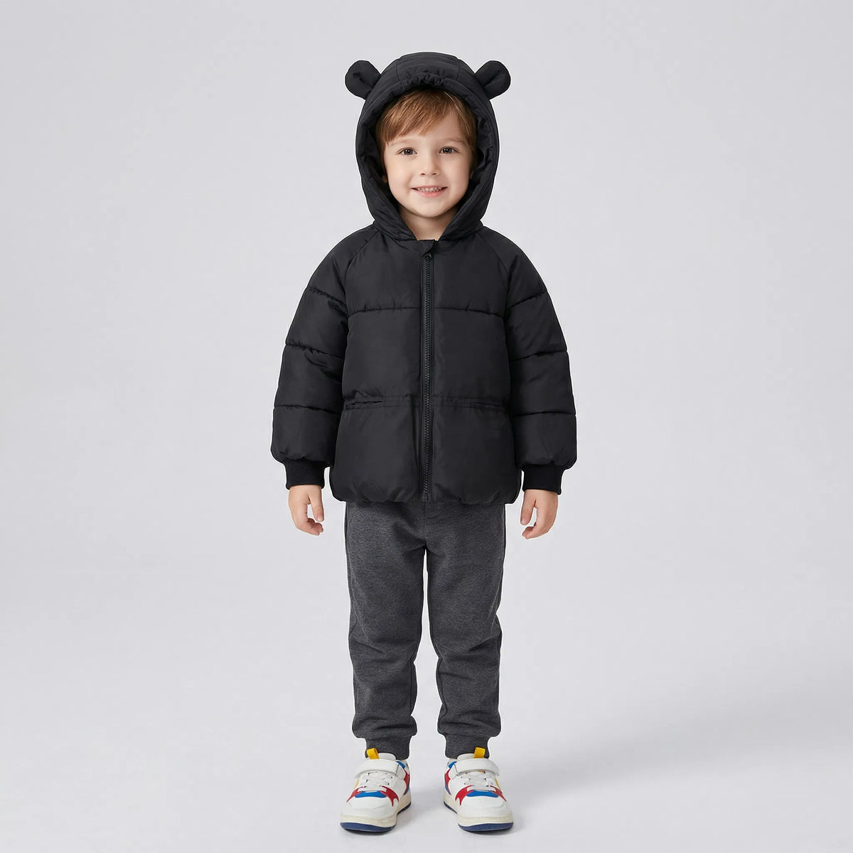 Hooded Puffer Cotton Coat for Kids
