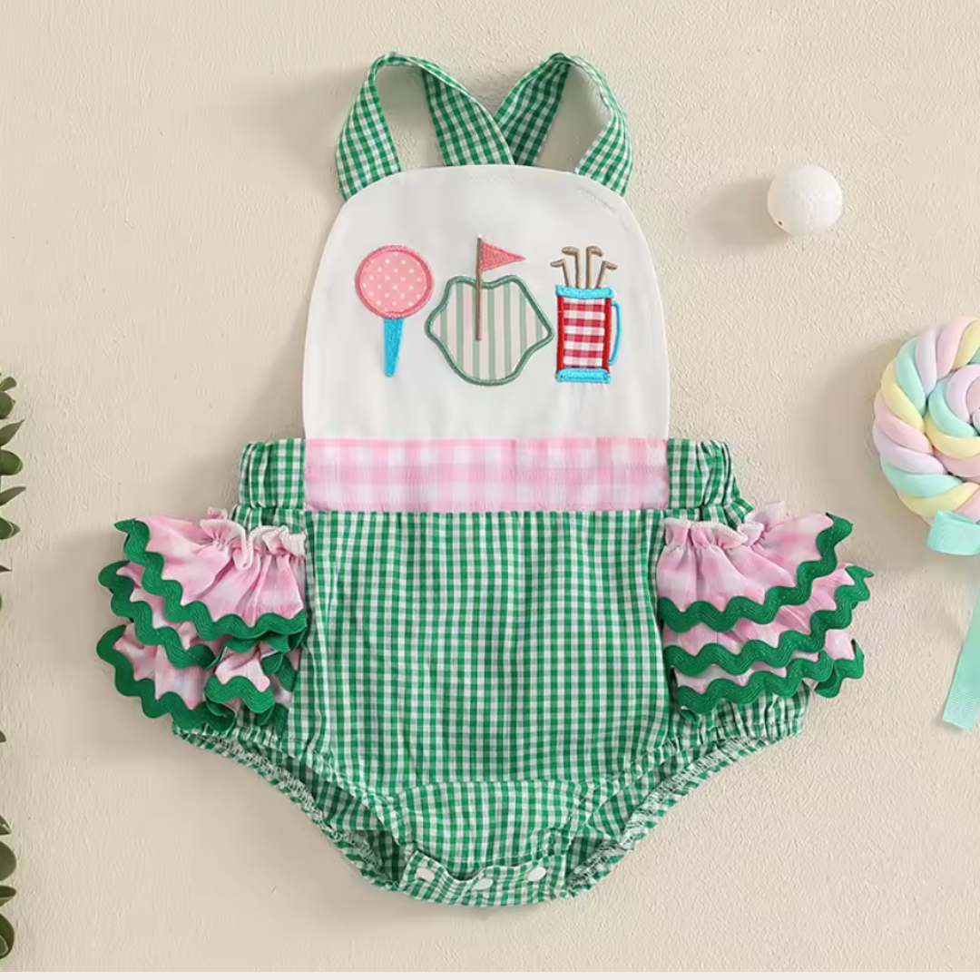 Baby Girl Summer Golf Romper