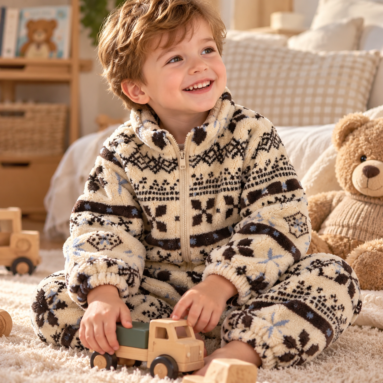Baby & Toddler Winter Zip-Up Top & Pants Set