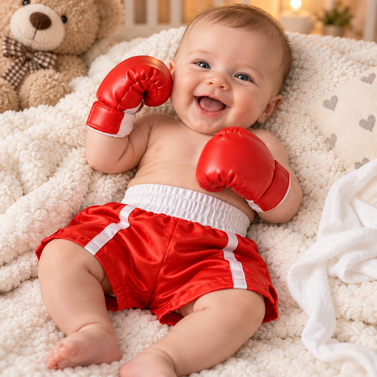 Baby Boxing Photography Outfit Set