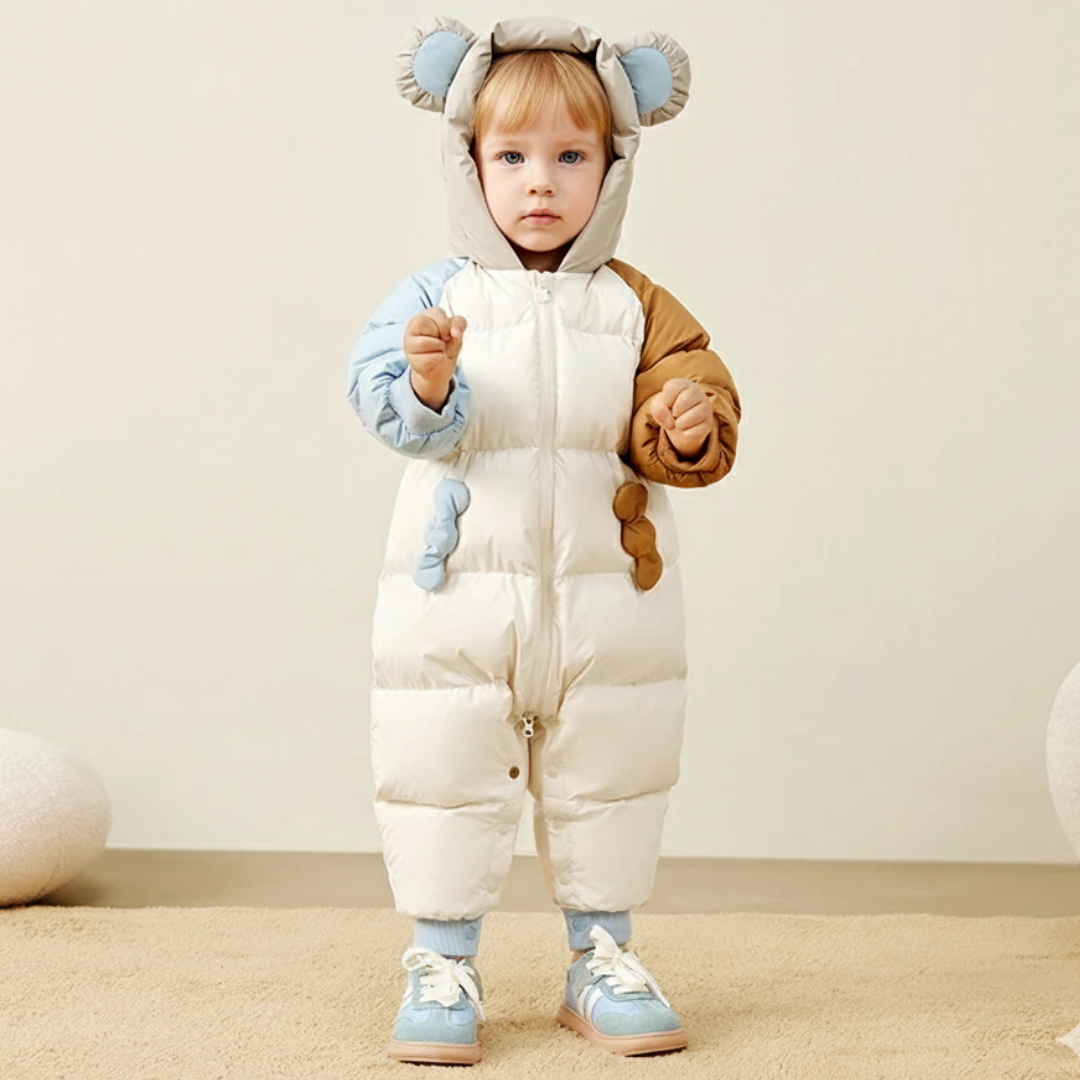 Colorblock Cub Baby Down Snowsuit