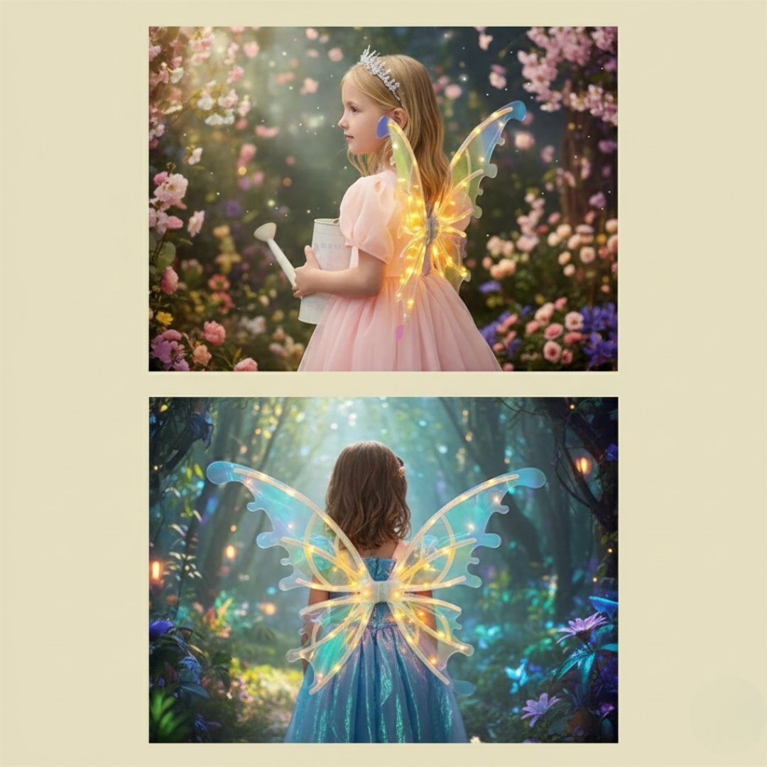 Light-Up Electric Fairy Wings with Music