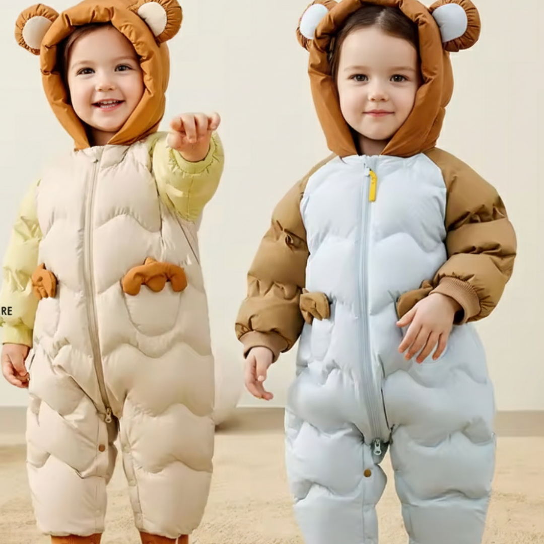 Colorblock Cub Baby Down Snowsuit