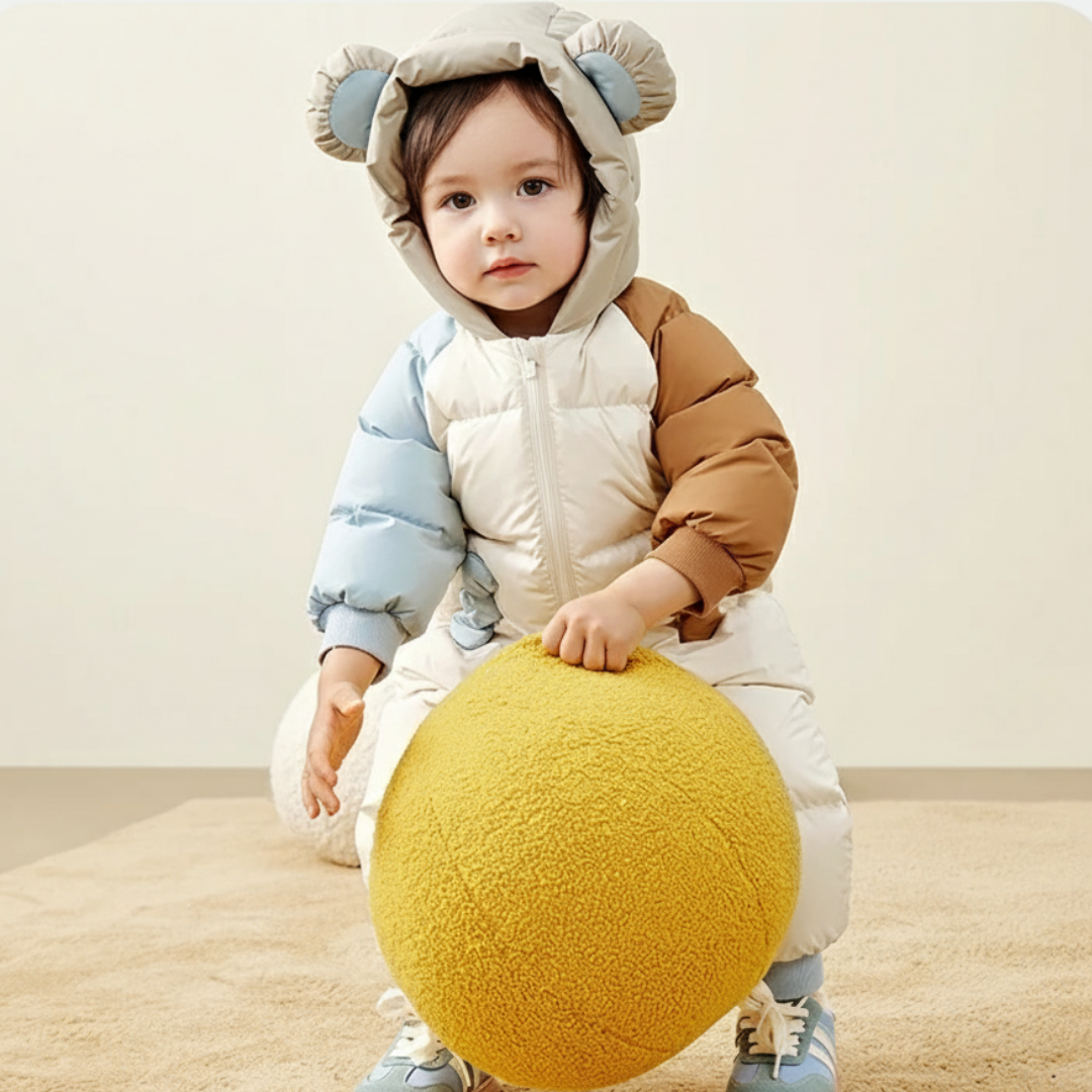 Colorblock Cub Baby Down Snowsuit