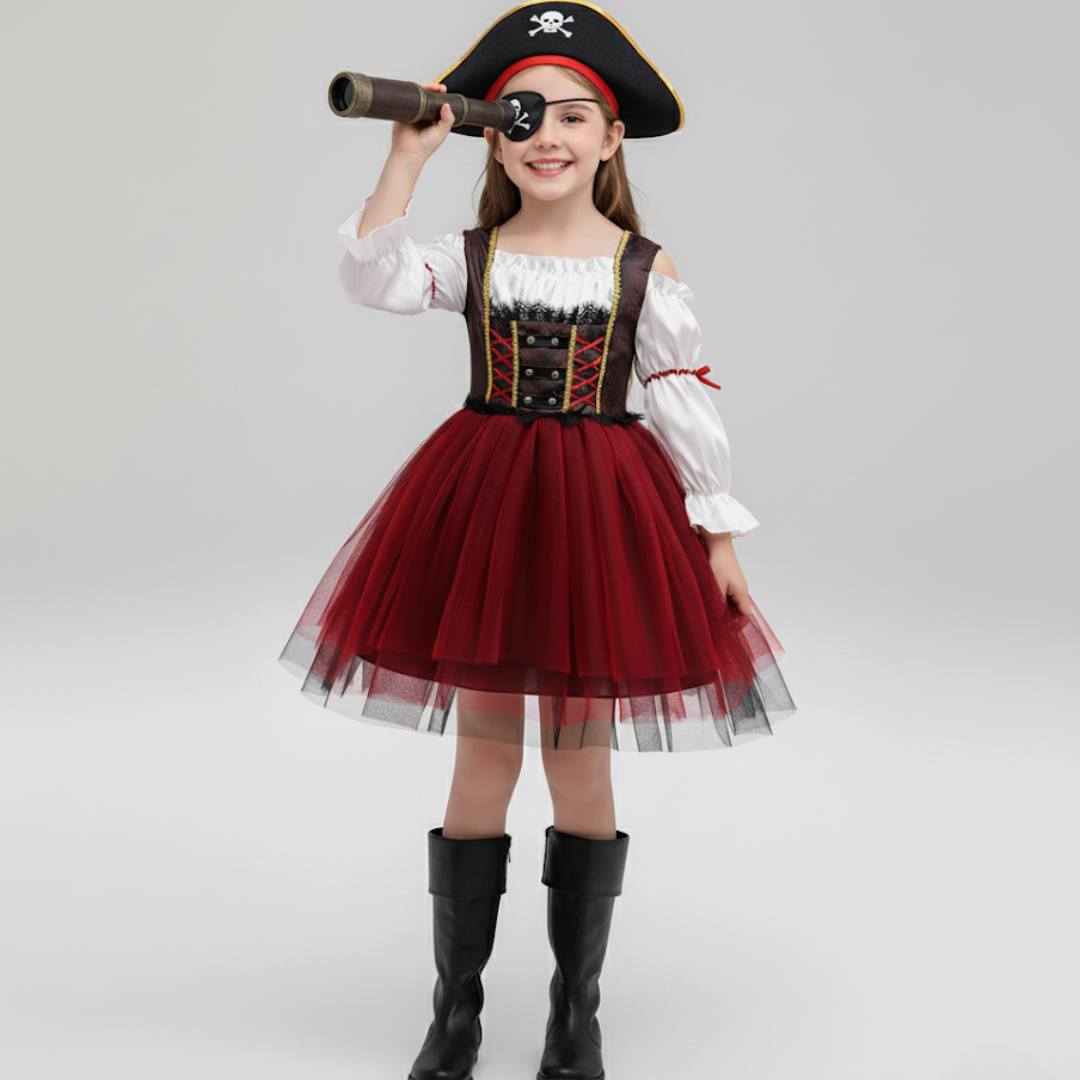 Girl's Pirate Princess Costume - Halloween Adventure Dress
