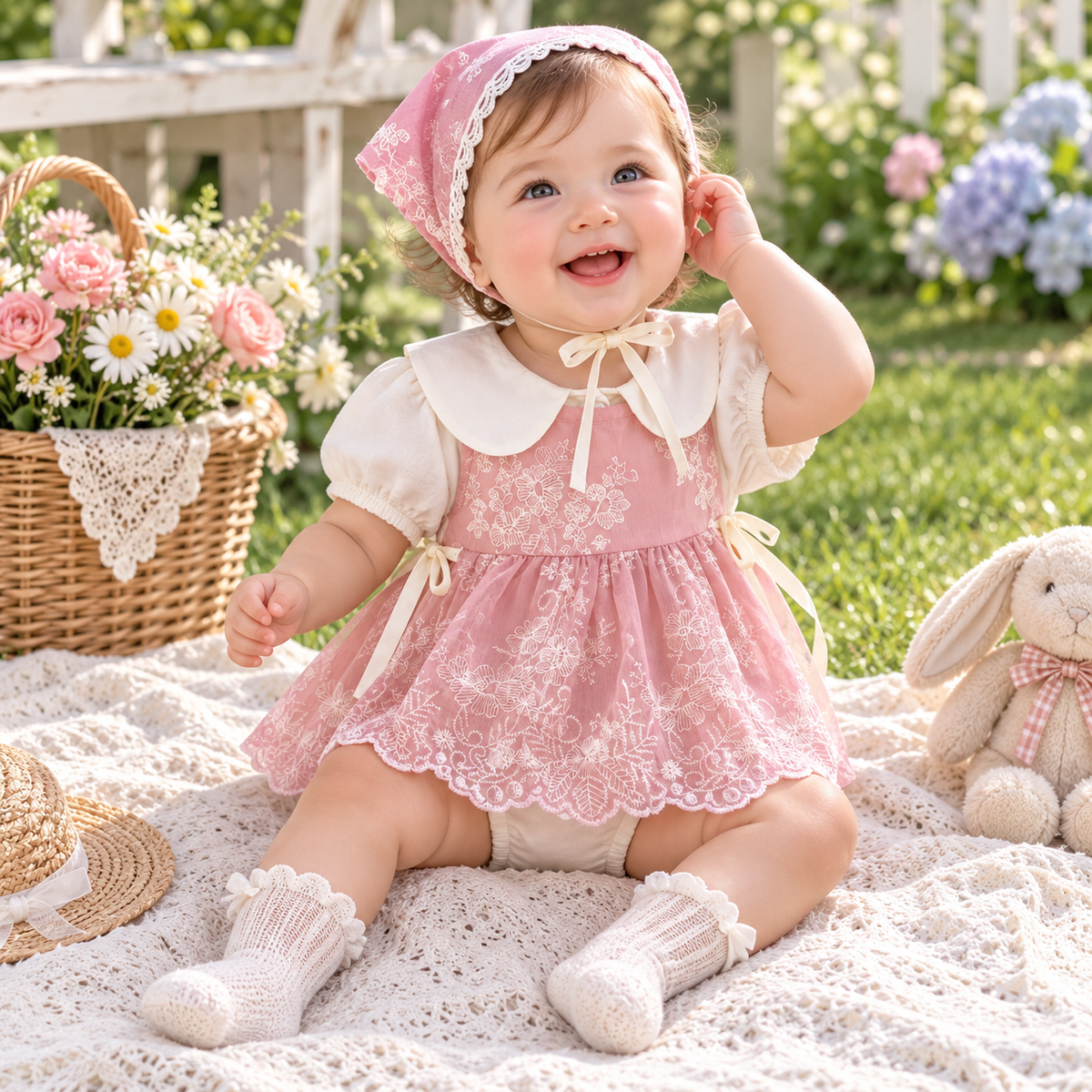 Princess Swaddle One-Piece Dress for Baby Girls