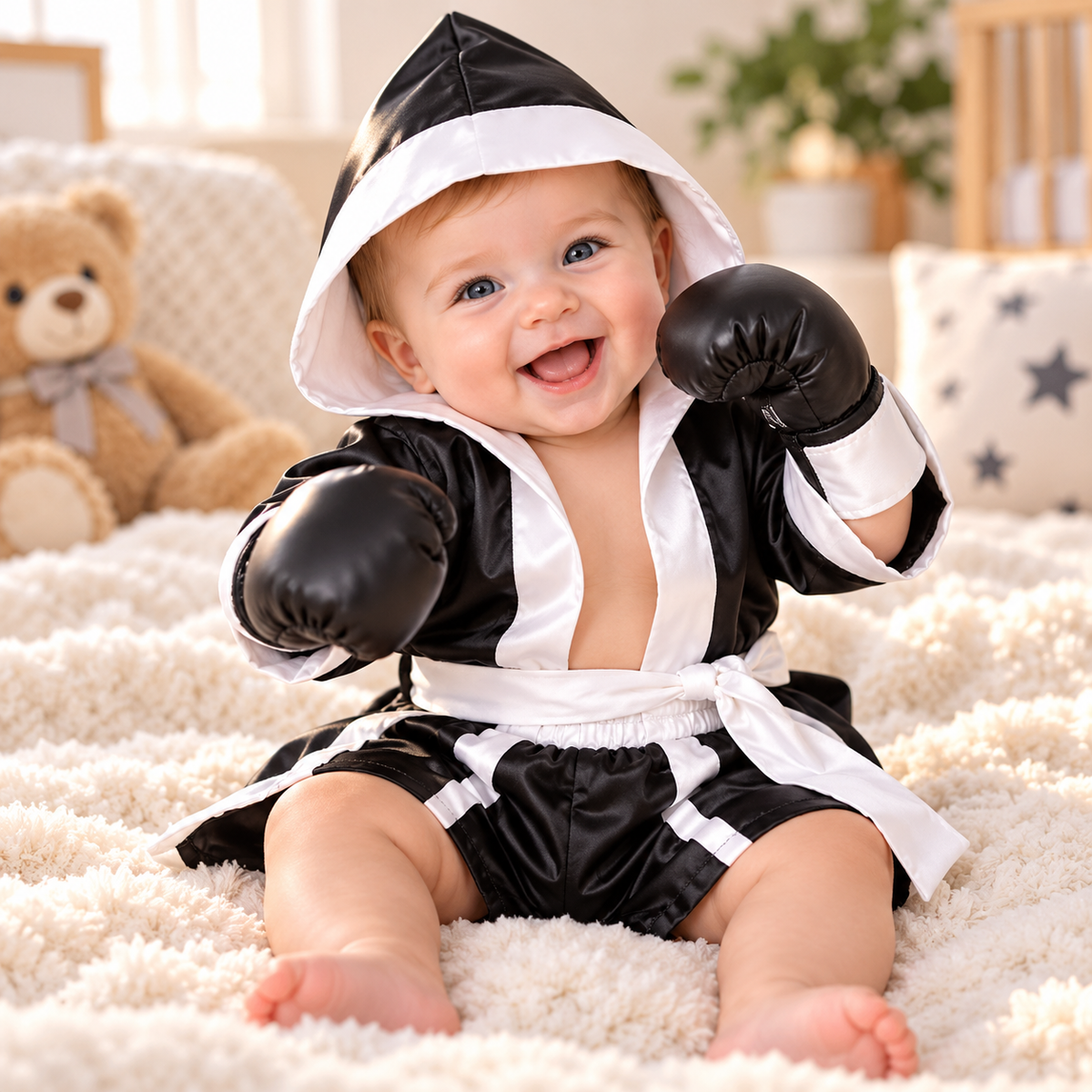 Baby Boxing Photography Outfit Set