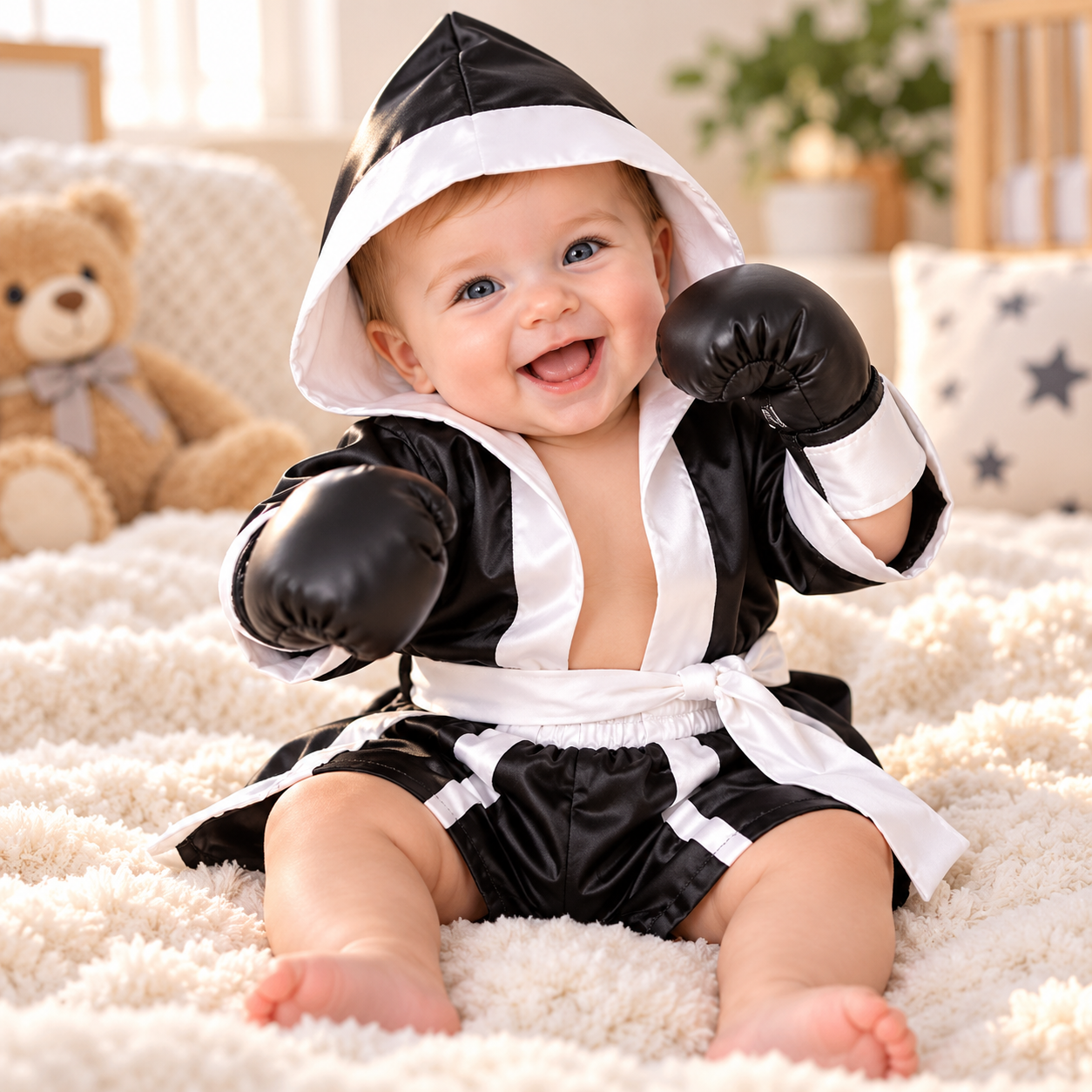 Baby Boxing Photography Outfit Set