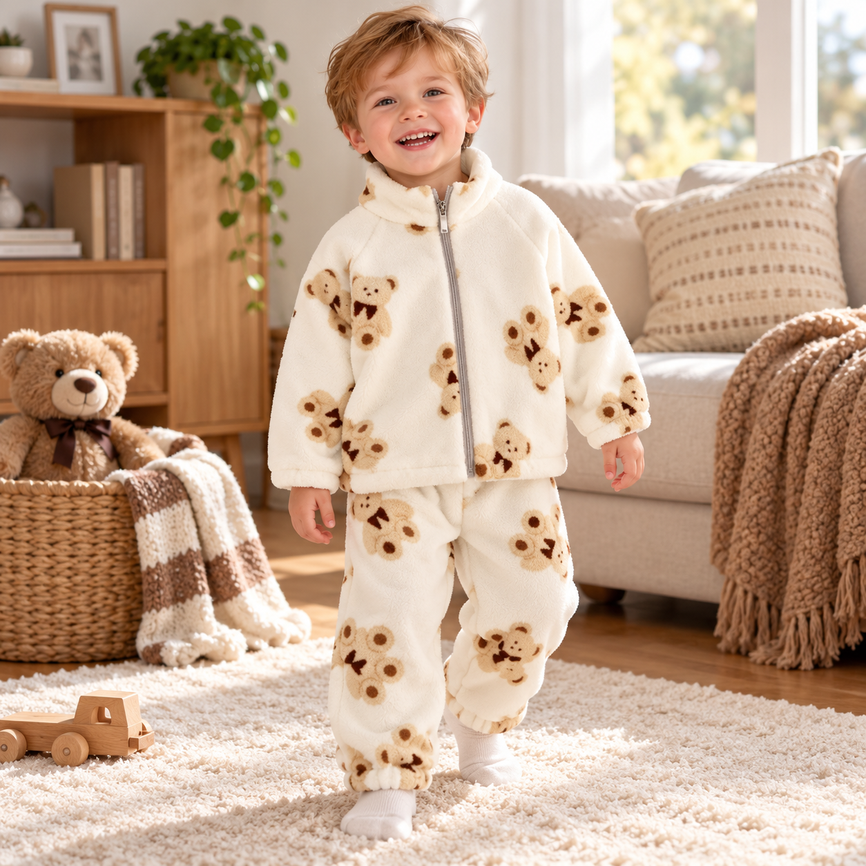 Baby & Toddler Winter Zip-Up Top & Pants Set