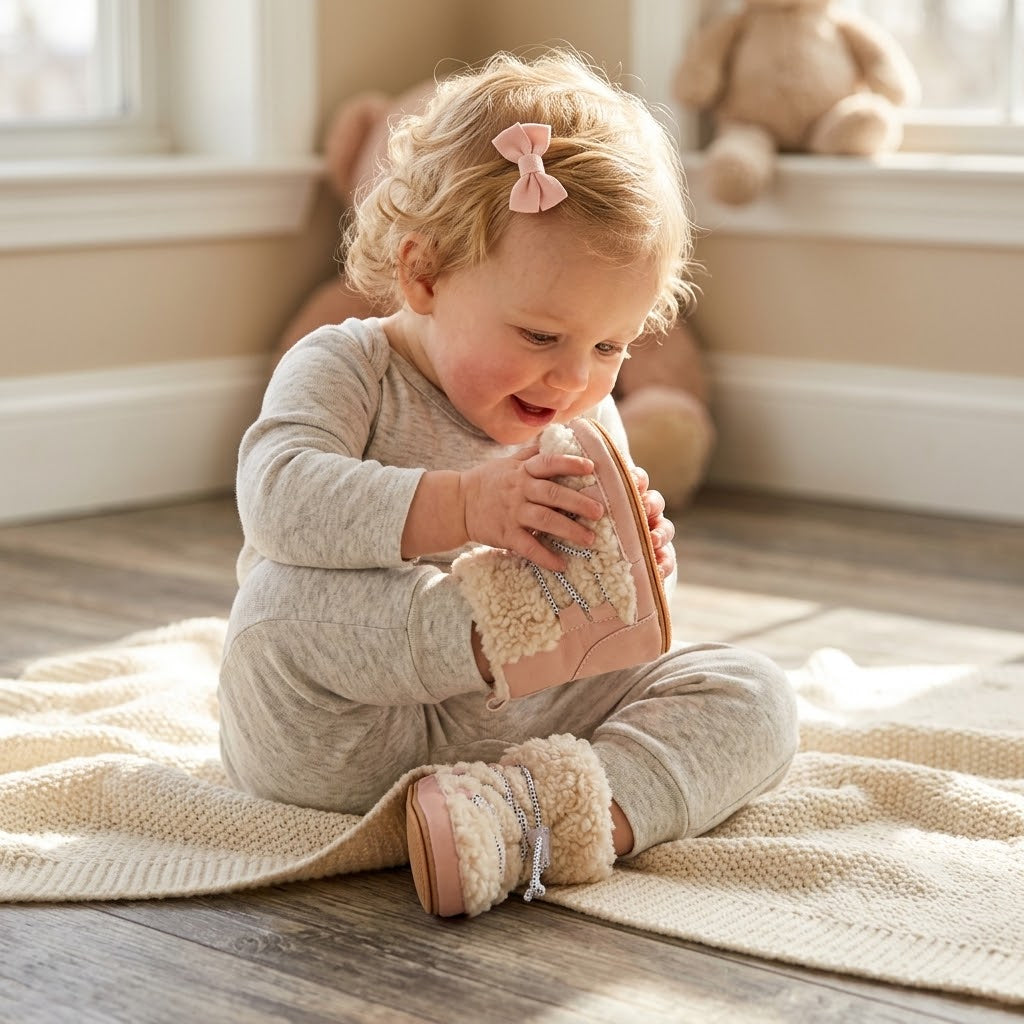 Baby Plush-Lined Winter Ankle Boots