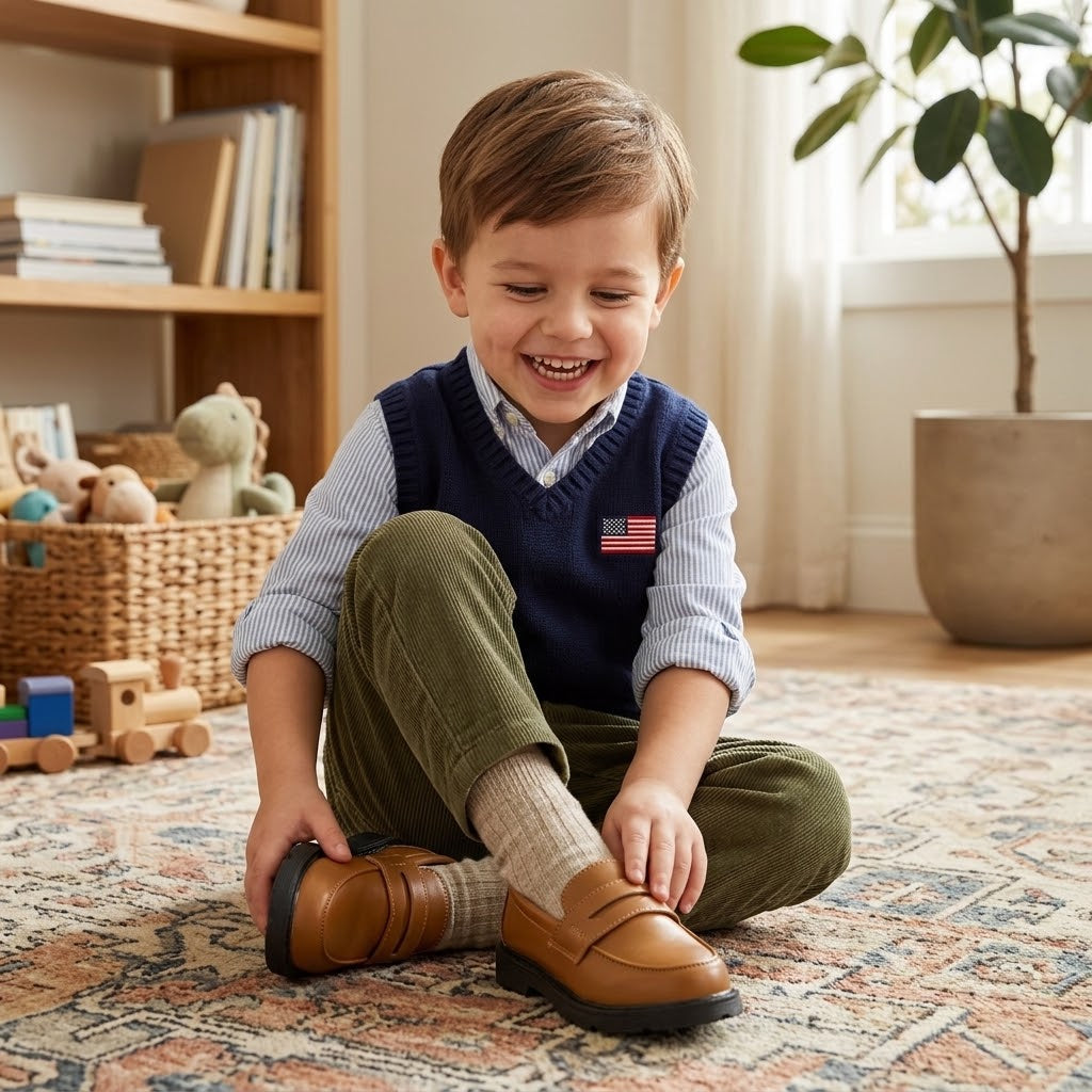 Toddler Boys' Loafers Slip-On PU Leather Shoes