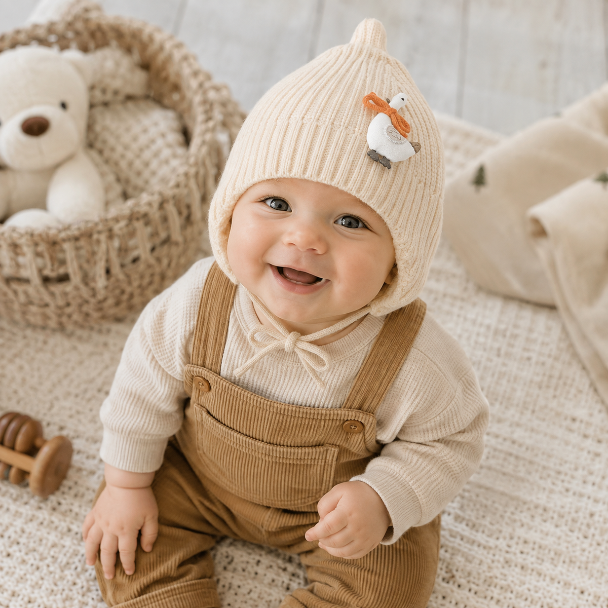 Kids Knitted Winter Hat with Ear Flaps