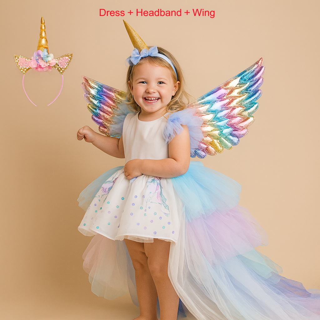 Unicorn Girls Birthday Costume