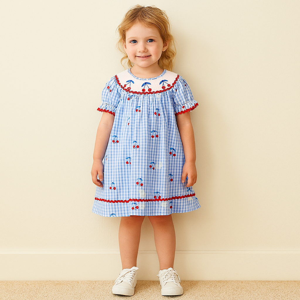 Girl Embroidered Summer Dress