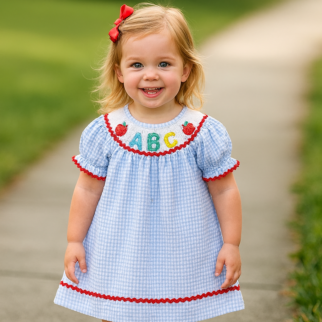 Girl Embroidered Summer Dress