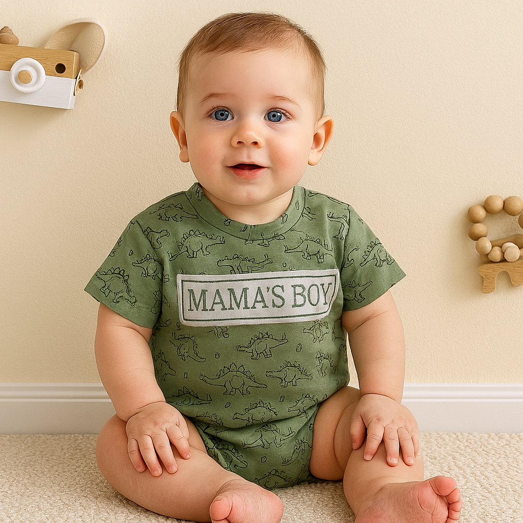Mama’s Boy Dinosaur Romper