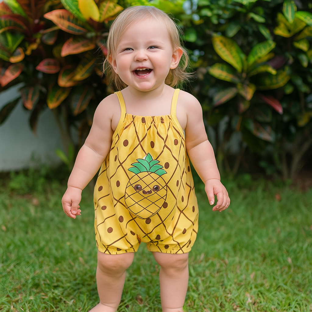 Fruit Print Baby Romper