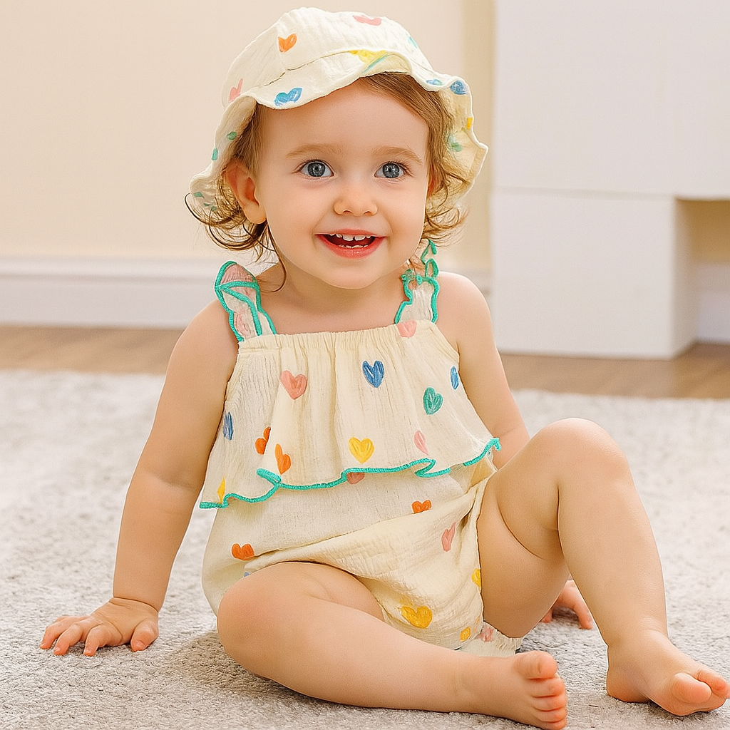 Baby Girl Summer Romper Set