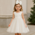 Elegant White Flower Girl Dress