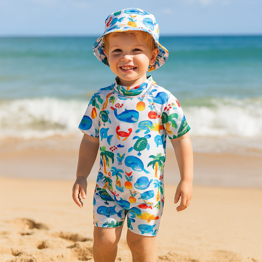 Short Sleeved Rash Guard Swimwear