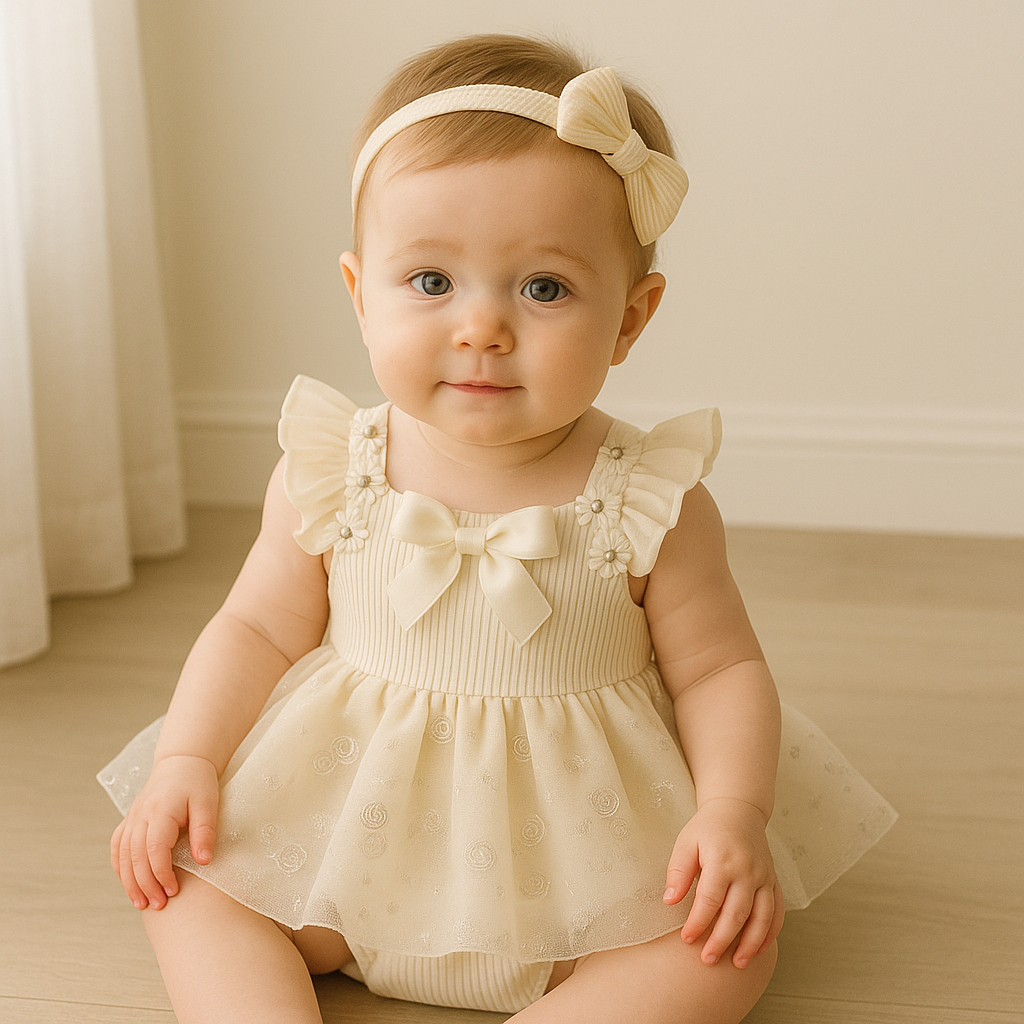 Baby Girl Mesh Romper Dress