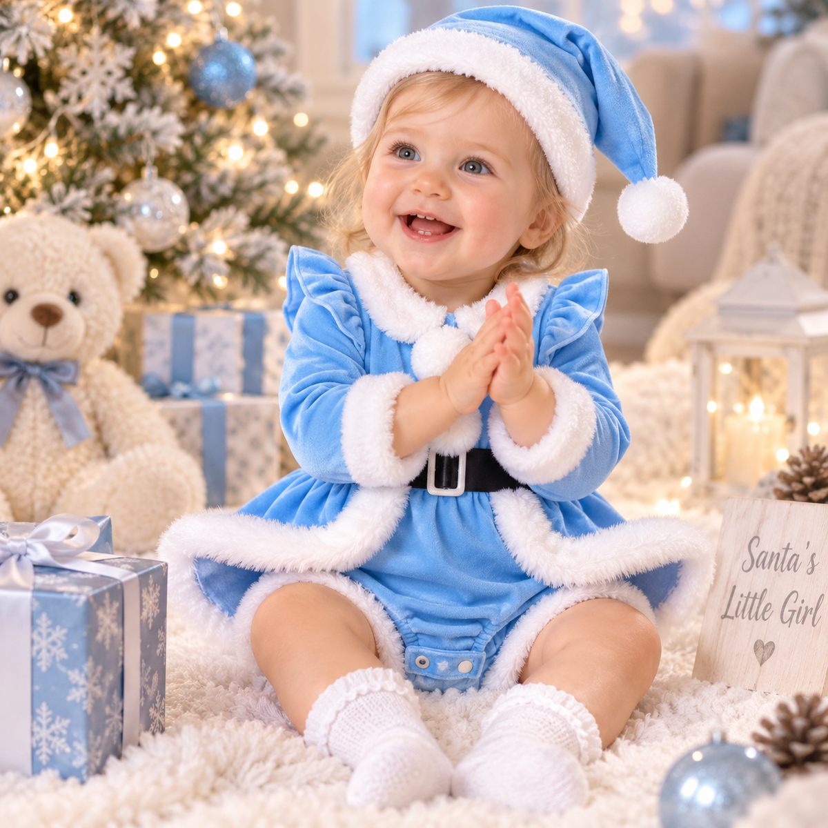 Baby Girls Christmas Romper Dress