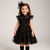 Gothic-Inspired Black Dress Costume for Girls