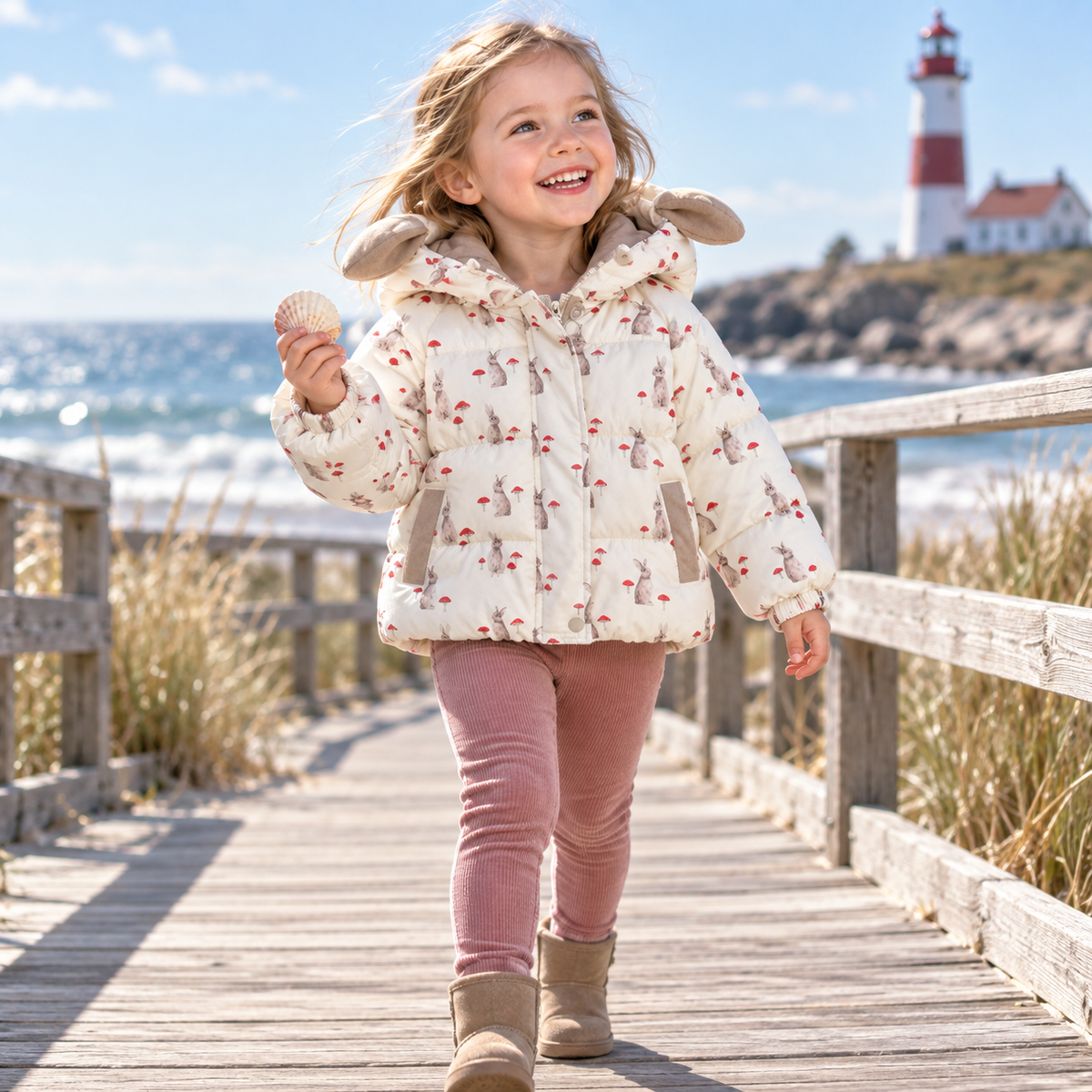 Kids' Velvet-Lined Thickened Cotton Coat