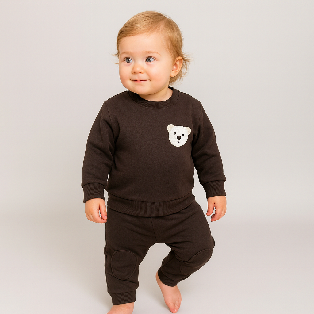 Long Sleeve Top and Pants with Animal Patch