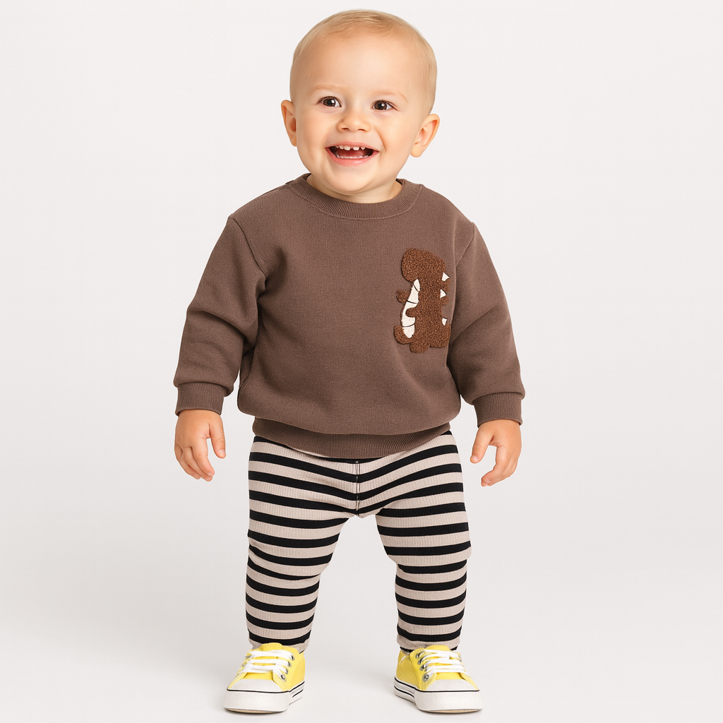 Baby Cartoon Animal Outfit Set