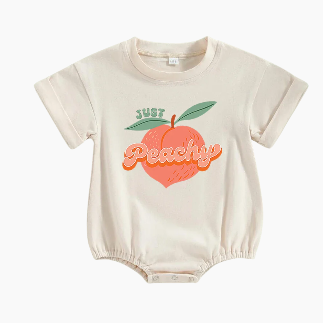 Just Peachy Baby Romper