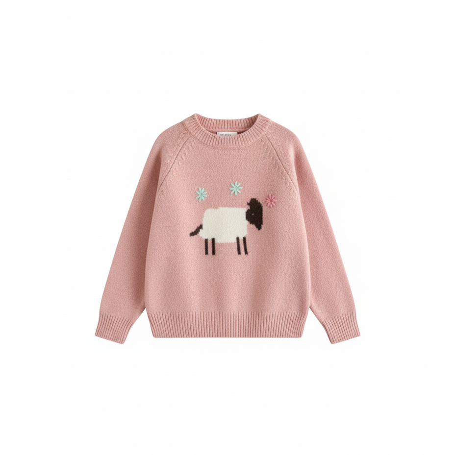 Ultra-Soft Kids Cartoon Knit Sweater