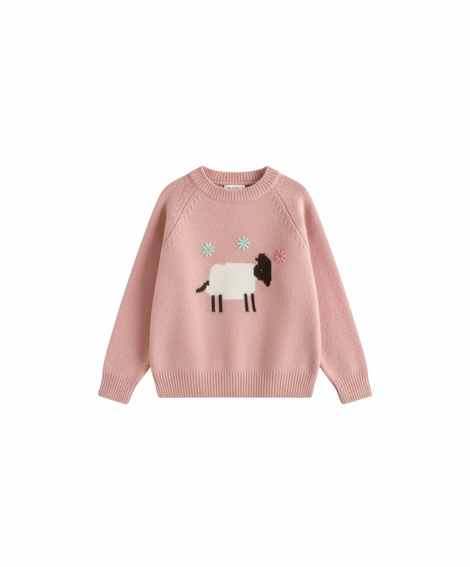 Ultra-Soft Kids Cartoon Knit Sweater
