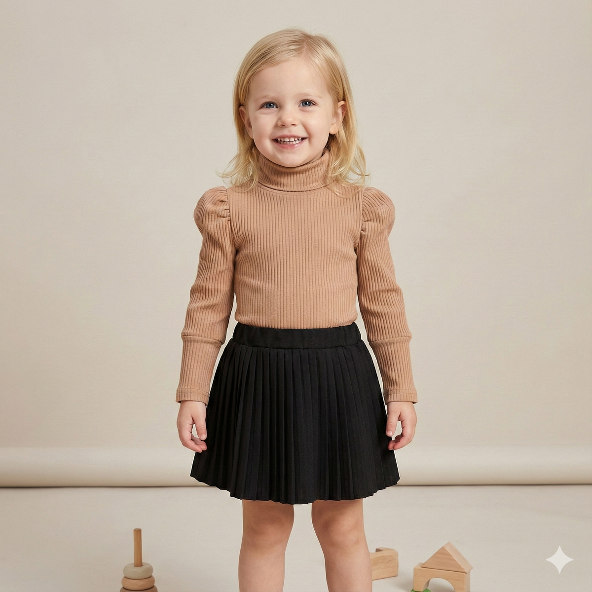 Pleated Skirt and Top Set