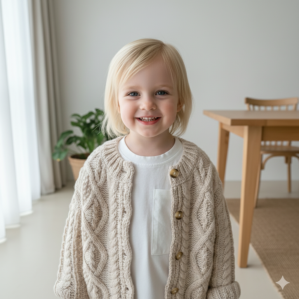 Chunky Knit Kids Cardigan