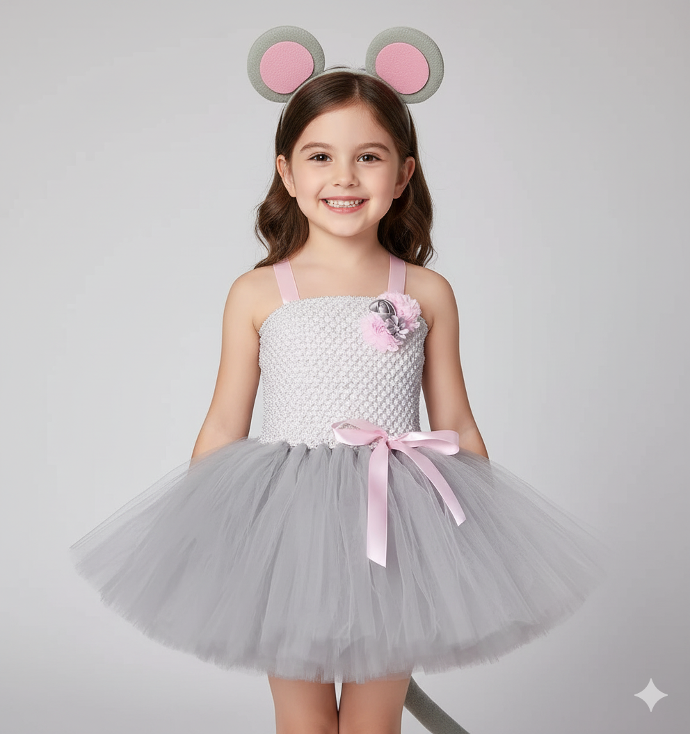 Girl's Tutu Mouse Costume Set