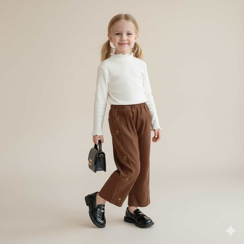 Willow Creek Embroidered Cotton Trousers