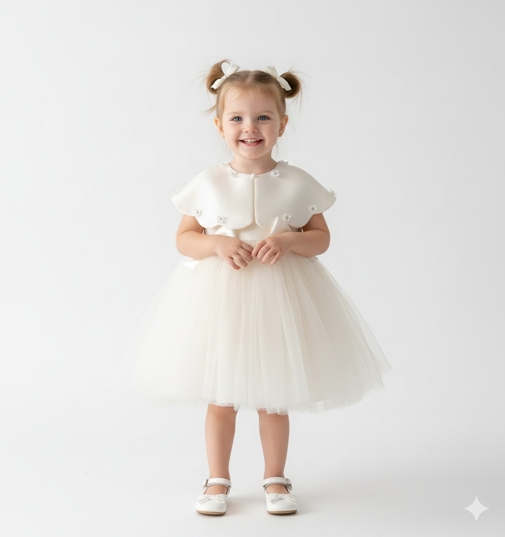 Baby & Toddler Silk and Tulle Princess Gown