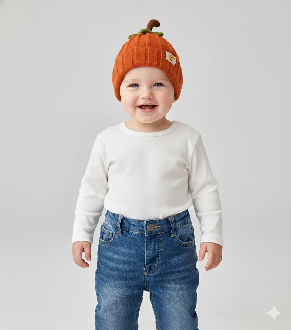 The Little Sprout Ribbed Knit Baby Beanie