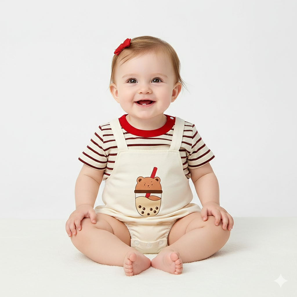 Baby Bubble Tea Romper