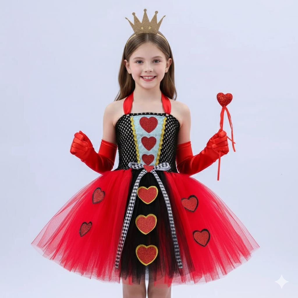 Girls Queen of Hearts Costume