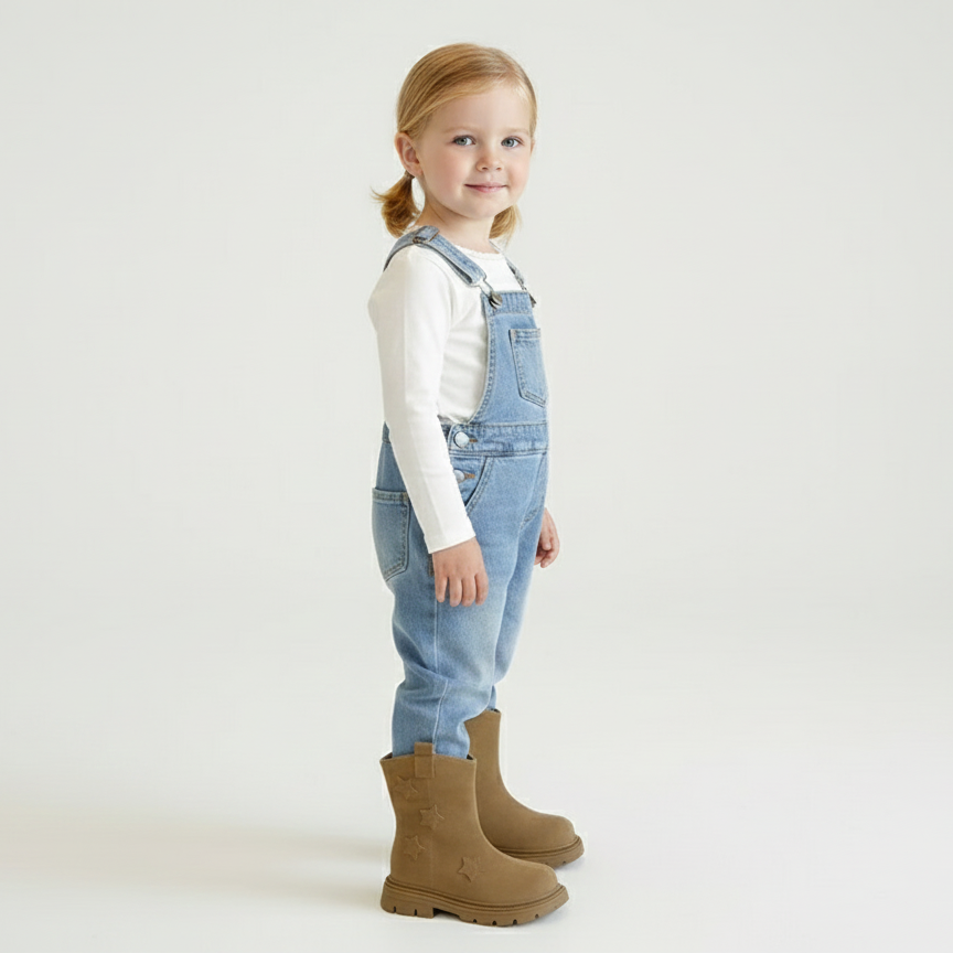 Girls' Leather Mid-Calf Boots