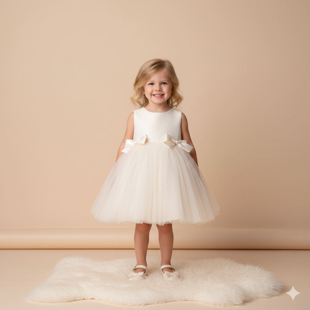 Baby & Toddler Silk and Tulle Princess Gown