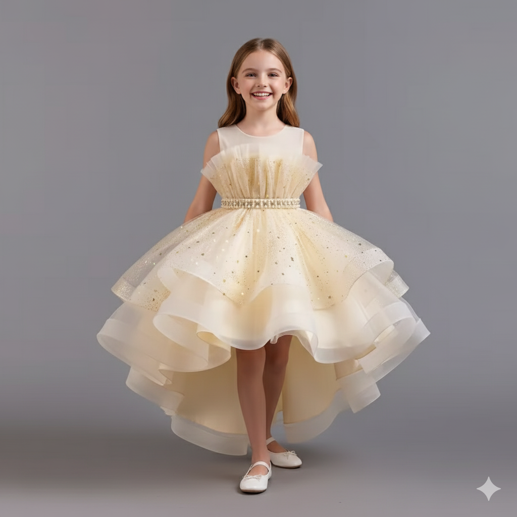 Girl's High-Low Tulle Dress