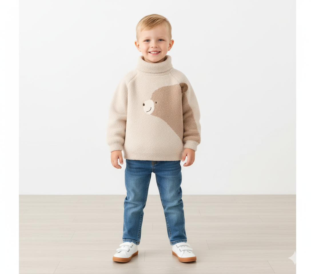 The Critter Cuddle Plush Turtleneck Sweater