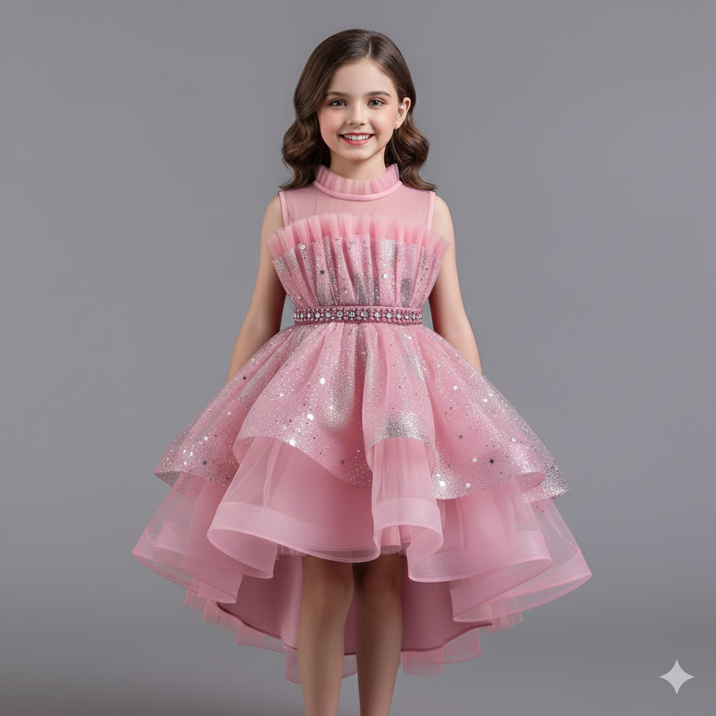 Girl's High-Low Tulle Dress